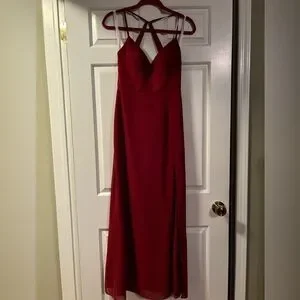 bridesmaid dresses manila Twist Asymmetrical Chiffon Bridesmaid Dress
